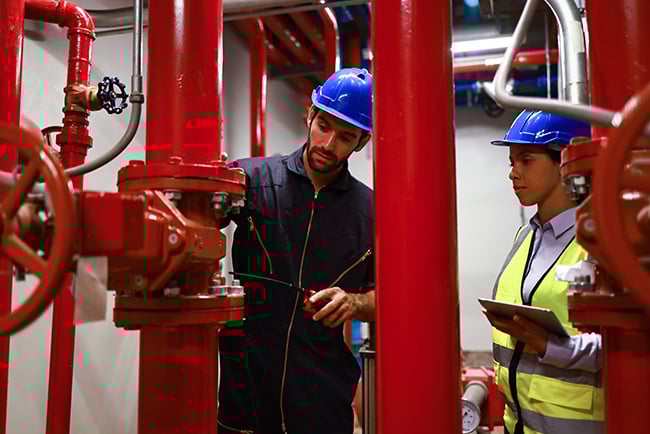 Vérification d'une installation incendie