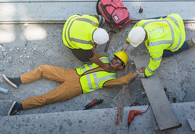 Accidents sur un chantier