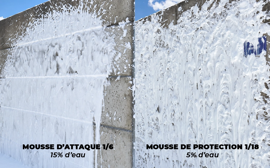 comparaison mousse conventionnelle vs mousse CAFS