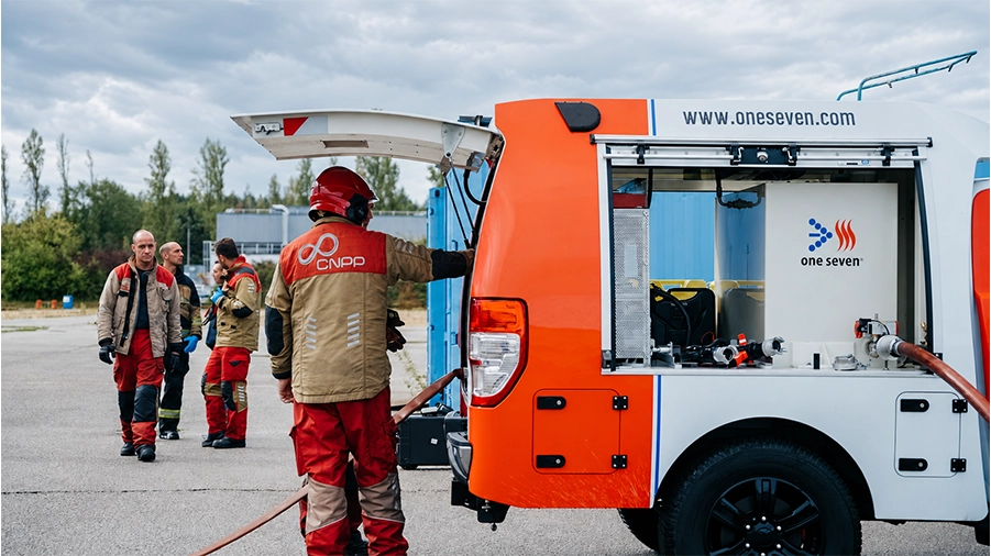 Formateur incendie avec CAFS One Seven